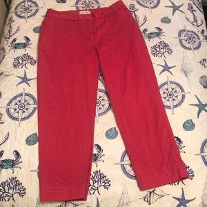 Talbots red polka dot pants